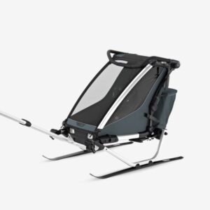 Thule Chariot Cross vienvietīgā velosipēdu piekabe bērniem krāsa Dark Slate
