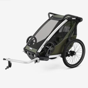 Thule Chariot Lite vienvietīga velosipēdu piekabe bērniem krāsa Vintage Green