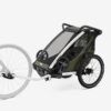 Thule Chariot Lite vienvietīga velosipēdu piekabe bērniem krāsa Vintage Green