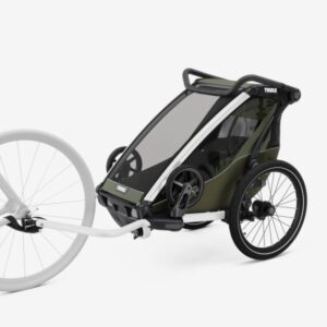 Thule Chariot Lite vienvietīga velosipēdu piekabe bērniem krāsa Vintage Green