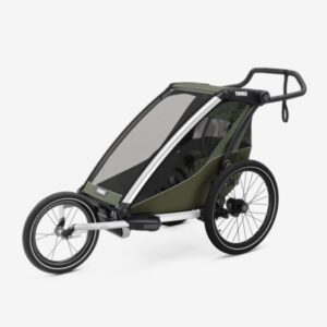 Thule Chariot Lite vienvietīga velosipēdu piekabe bērniem krāsa Vintage Green