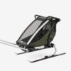 Thule Chariot Lite vienvietīga velosipēdu piekabe bērniem krāsa Vintage Green
