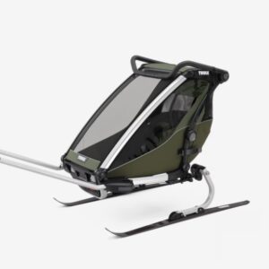 Thule Chariot Lite vienvietīga velosipēdu piekabe bērniem krāsa Vintage Green