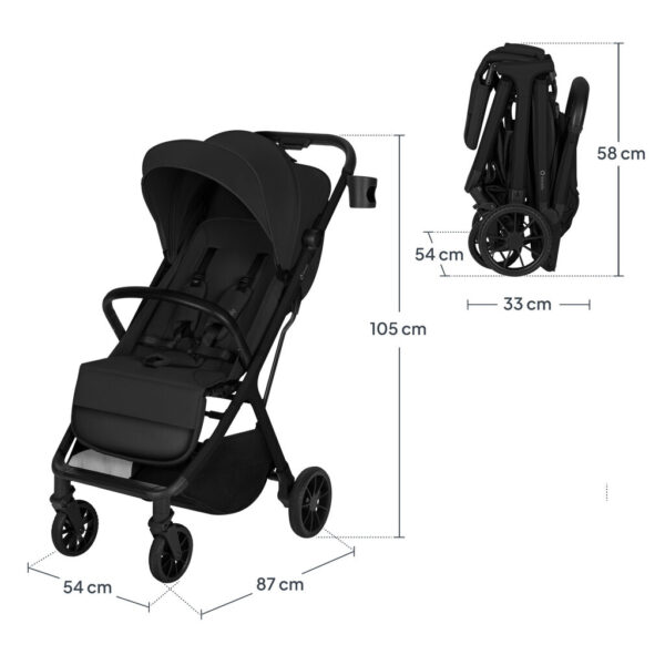 Ratini.lv | CLOE PLUS bērnu ratiņi krāsa BLACK ONYX bilde #23