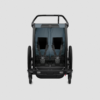 Thule Chariot Cab divvietīga velosipēdu piekabe bērniem krāsa Dark Slate