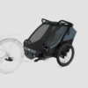 Thule Chariot Cab divvietīga velosipēdu piekabe bērniem krāsa Dark Slate