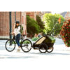 Thule Chariot Cab divvietīga velosipēdu piekabe bērniem krāsa Dark Slate