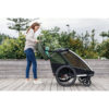Thule Chariot Cab divvietīga velosipēdu piekabe bērniem krāsa Dark Slate