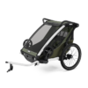 Thule Chariot Lite divvietīga velosipēdu piekabe bērniem krāsa Vintage Green