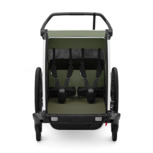 Thule Chariot Lite divvietīga velosipēdu piekabe bērniem krāsa Vintage Green