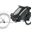 Thule Chariot Cross divvietīgā velosipēdu piekabe bērniem krāsa Dark Slate