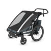 Thule Chariot Cross divvietīgā velosipēdu piekabe bērniem krāsa Dark Slate