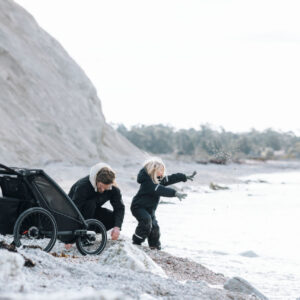 Thule Chariot Sport 2 vienvietīgā velosipēdu piekabe bērniem krāsa Black
