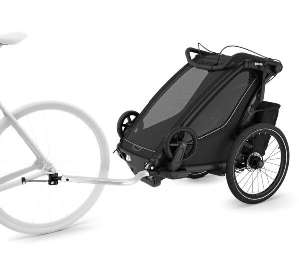 Ratini.lv | Chariot Sport 2 vienvietīgā velosipēdu piekabe krāsa Black bilde #7