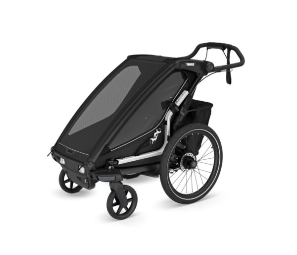 Ratini.lv | Chariot Sport 2 vienvietīgā velosipēdu piekabe krāsa Black bilde #1