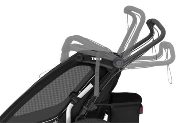 Ratini.lv | Chariot Sport 2 vienvietīgā velosipēdu piekabe krāsa Black bilde #13