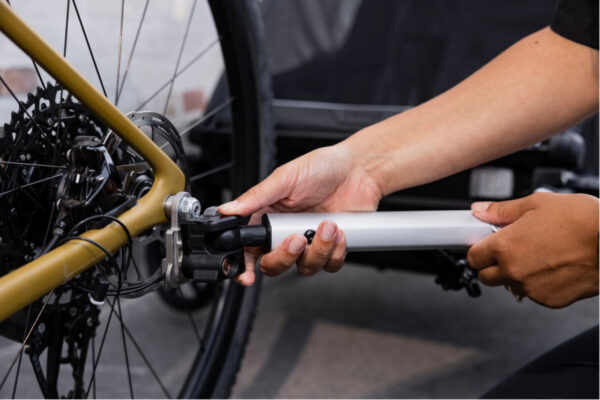 Ratini.lv | Chariot Sport 2 vienvietīgā velosipēdu piekabe krāsa Natural Gold bilde #19