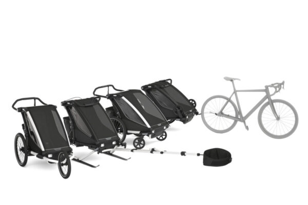 Ratini.lv | Chariot Sport 2 vienvietīgā velosipēdu piekabe krāsa Black bilde #31