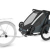 Thule Chariot Cross vienvietīgā velosipēdu piekabe bērniem krāsa Dark Slate