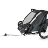 Thule Chariot Cross vienvietīgā velosipēdu piekabe bērniem krāsa Dark Slate
