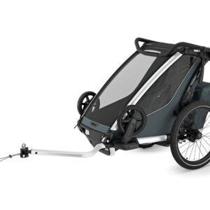 Thule Chariot Cross vienvietīgā velosipēdu piekabe bērniem krāsa Dark Slate