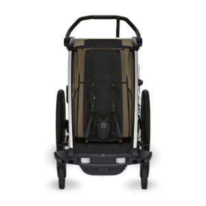 Thule Chariot Cross vienvietīgā velosipēdu piekabe bērniem krāsa Khaki
