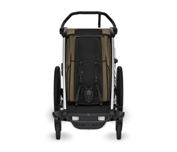Thule Chariot Cross vienvietīgā velosipēdu piekabe bērniem krāsa Khaki