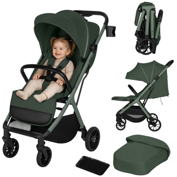 Ratini.lv | CLOE PLUS bērnu ratiņi krāsa GREEN SAGE bilde #3