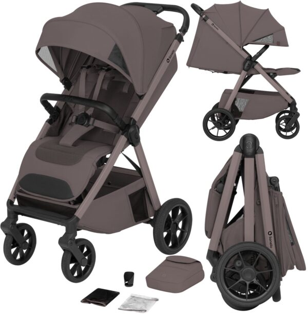 Lionelo BETT bērnu pastaigu ratiņi krāsa BEIGE TAUPE