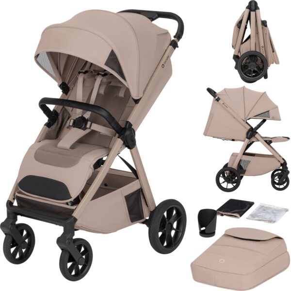 Lionelo BETT bērnu pastaigu ratiņi krāsa BEIGE SAND