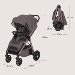 Lionelo BETT bērnu pastaigu ratiņi krāsa BEIGE TAUPE