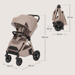Lionelo BETT bērnu pastaigu ratiņi krāsa BEIGE SAND