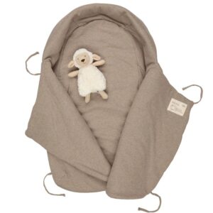 Voksi Wool Wrap mazuļu guļammaiss krāsa Walnut