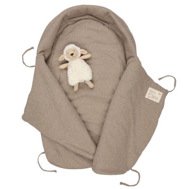 Voksi Wool Wrap mazuļu guļammaiss krāsa Walnut