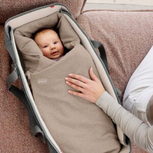 Voksi Wool Wrap mazuļu guļammaiss krāsa Walnut