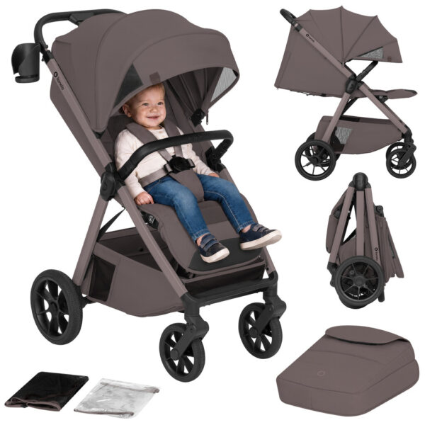 Lionelo BETT bērnu pastaigu ratiņi krāsa BEIGE TAUPE