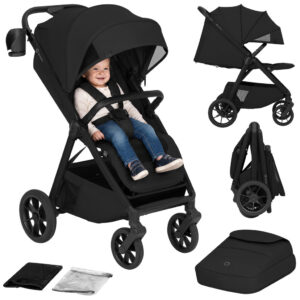 Lionelo BETT bērnu pastaigu ratiņi krāsa BLACK ONYX