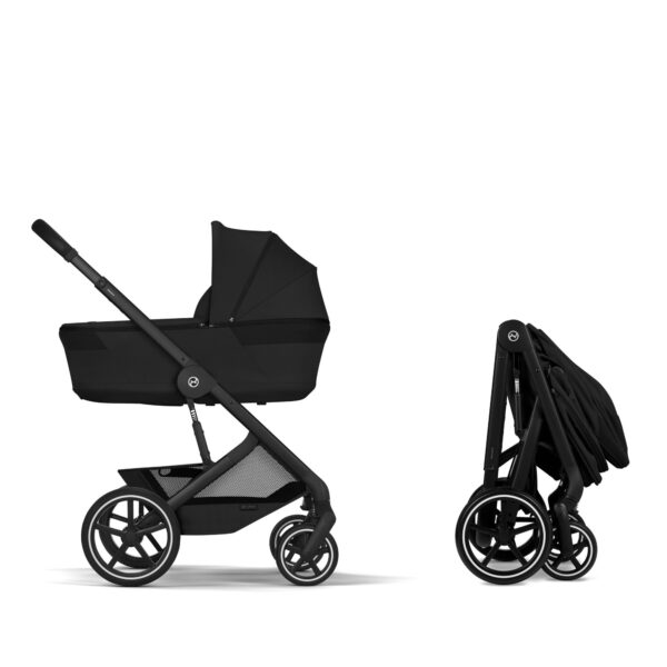 Cybex Balios S LUX Fold 2in1 bērnu ratu komplekts ar salokāmu kulbiņu