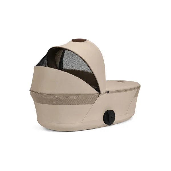 Cybex Balios S LUX Fold 2in1 bērnu ratu komplekts ar salokāmu kulbiņu krāsa Almond Beige