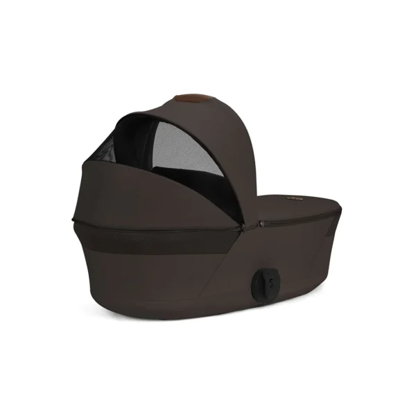 Cybex Balios S LUX Fold 2in1 bērnu ratu komplekts ar salokāmu kulbiņu krāsa Chocolate Brown