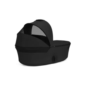Cybex Balios S LUX Fold 2in1 bērnu ratu komplekts ar salokāmu kulbiņu krāsa Moon Black
