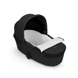 Cybex Balios S LUX Fold 2in1 bērnu ratu komplekts ar salokāmu kulbiņu krāsa Moon Black
